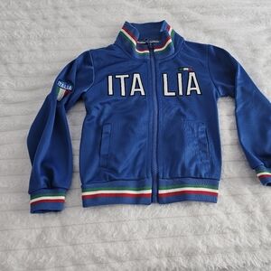Italia Kids Blue Track Jacket Size 1/2